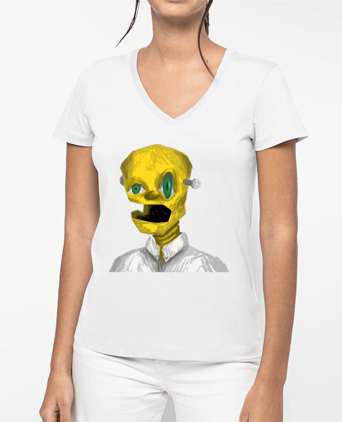 T-shirt femme col V Lost Spark par Giorgio Simon 