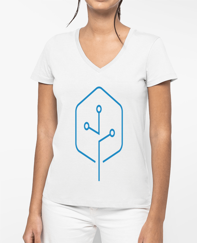 T-shirt femme col V toome par Eldiegodimas