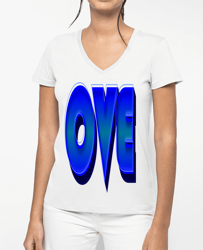 T-shirt femme col V OvE par Ferreirp