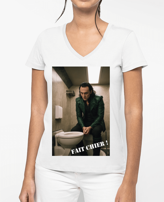 T-shirt femme col V Loki par TiA