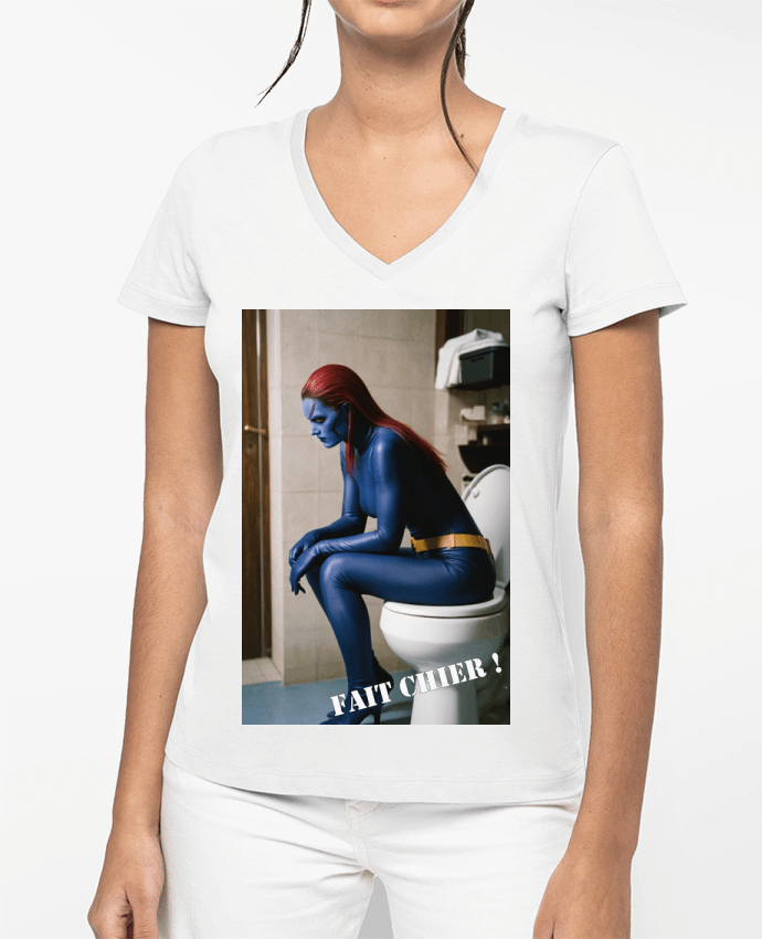 T-shirt femme col V Mystique par TiA