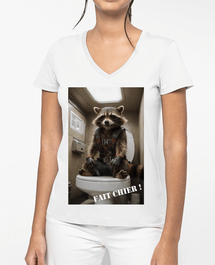 T-shirt femme col V Rocket par TiA