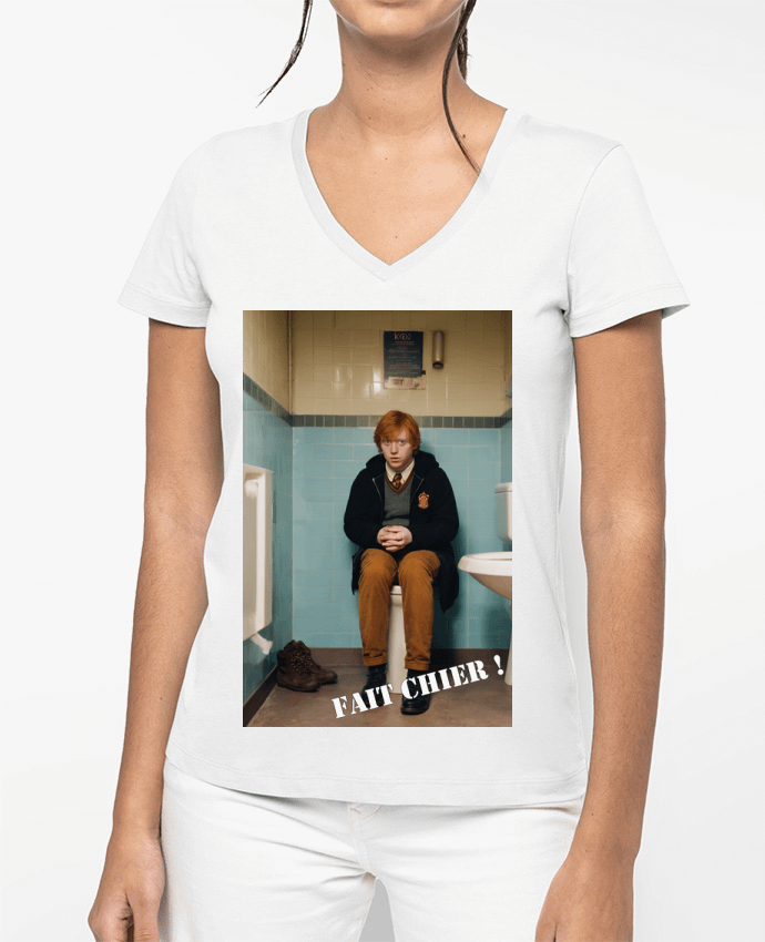 T-shirt femme col V Ron Weasley par TiA
