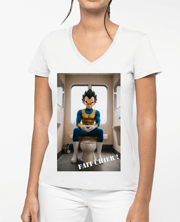 T-shirt femme col V Vegeta par TiA