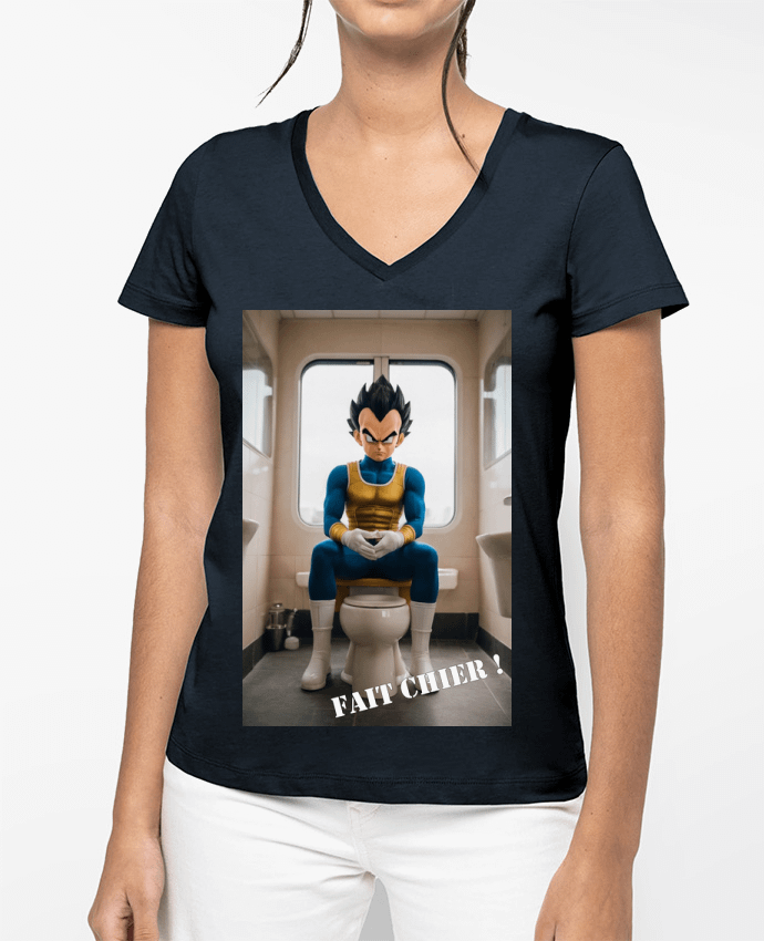 T-shirt femme col V Vegeta par TiA