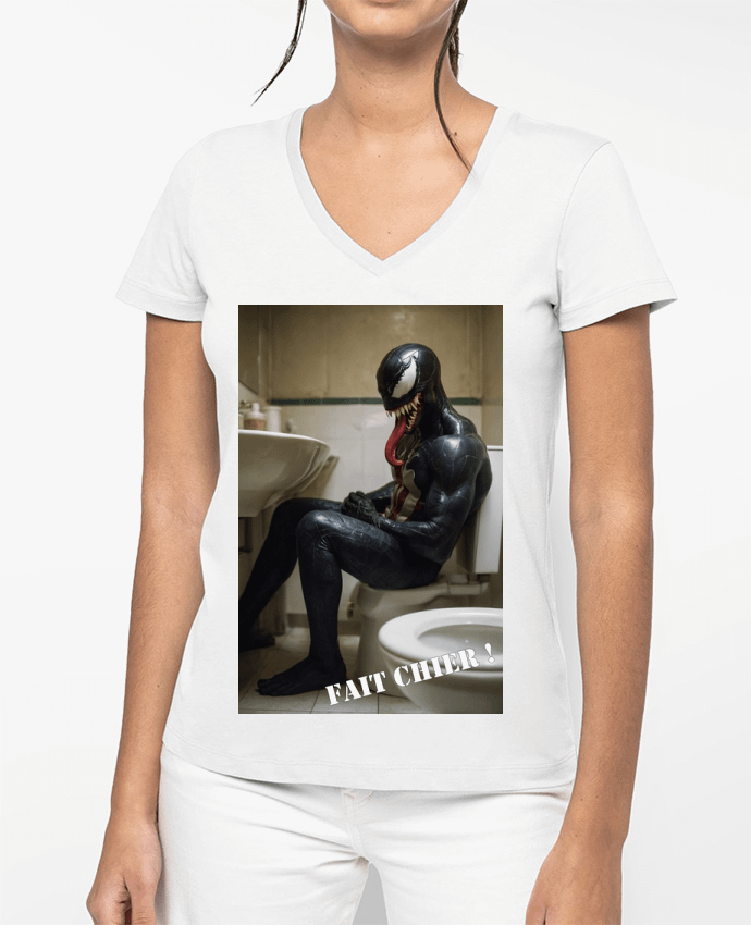 T-shirt femme col V Venom par TiA