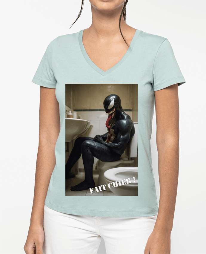 T-shirt femme col V Venom par TiA