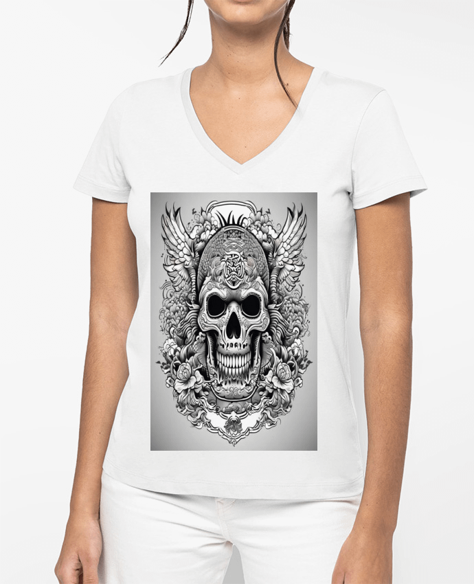 T-shirt femme col V APOCALIPSIS par OSAKA