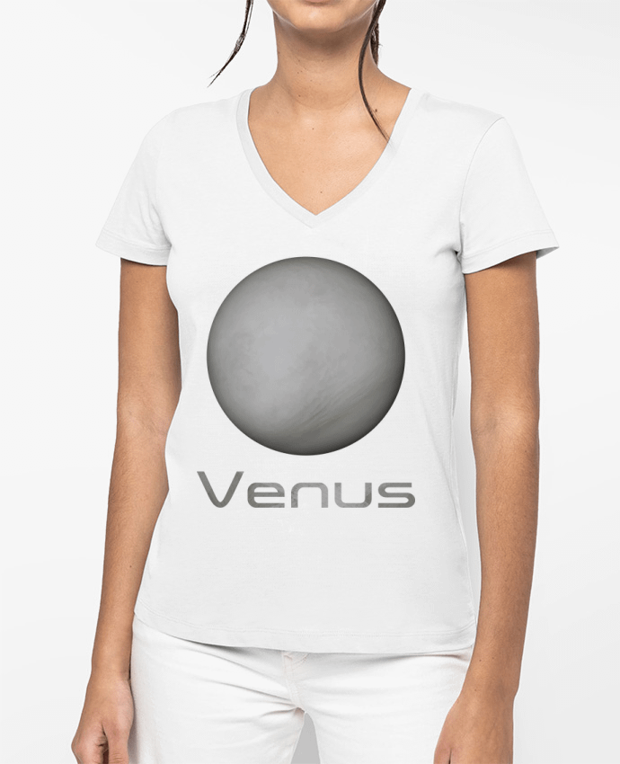 T-shirt femme col V Venus par KronoArt