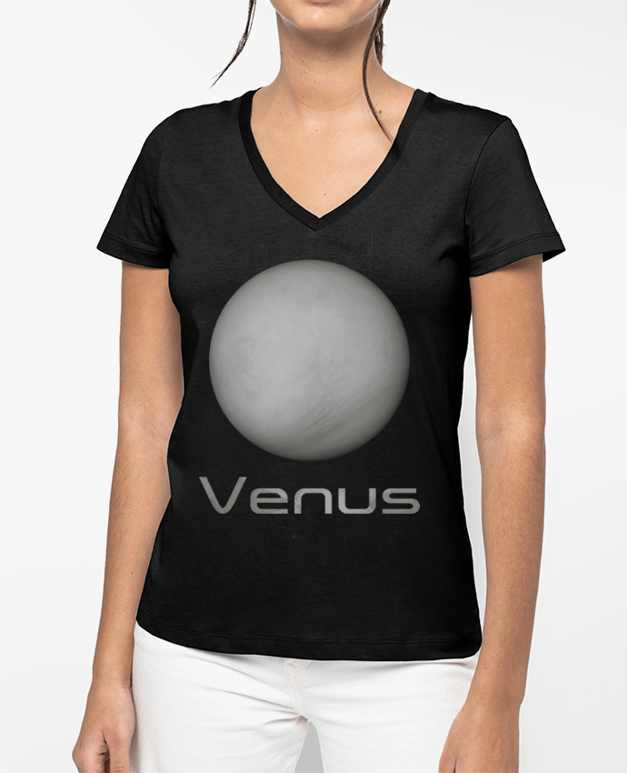 T-shirt femme col V Venus par KronoArt