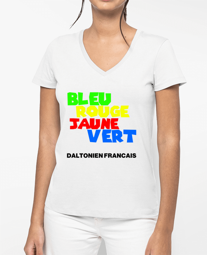 T-shirt femme col V Dalton par PAPeen