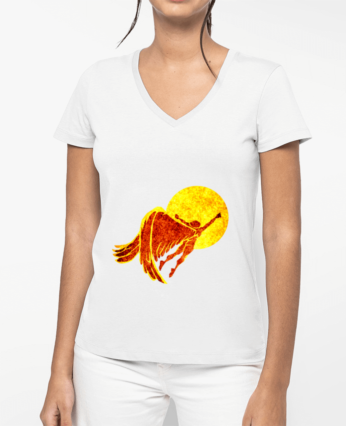 T-shirt femme col V Icarus 4 par TOMI AX