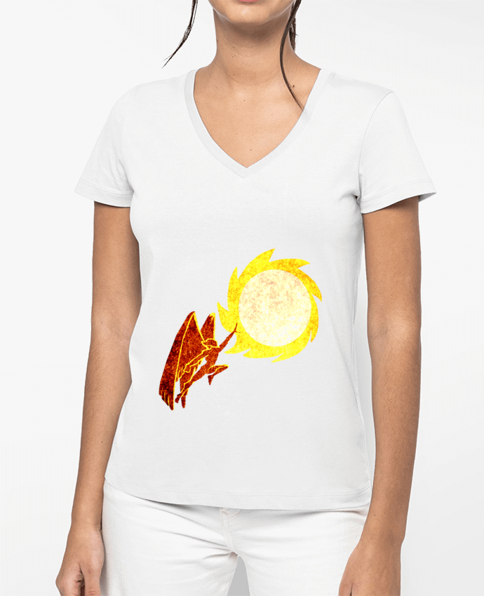 T-shirt femme col V Icarus 6 par TOMI AX