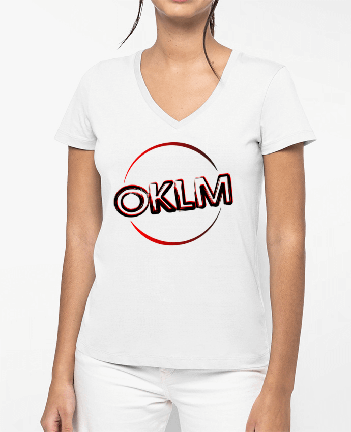 T-shirt femme col V OKLM par jorrie