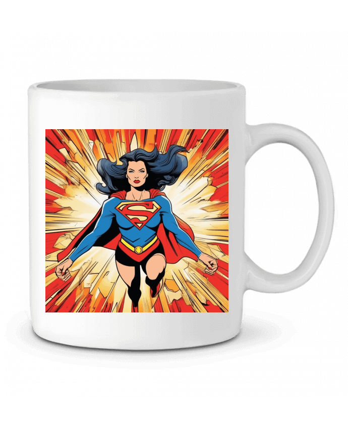 Ceramic Mug Super Woman moderne by guyzd