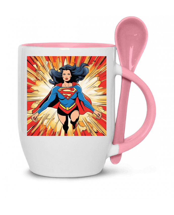 Mug and Spoon Super Woman moderne by guyzd