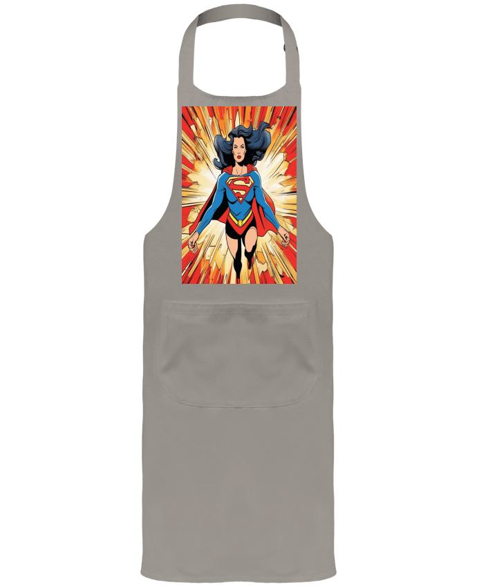 Garden or Sommelier Apron with Pocket Super Woman moderne by guyzd