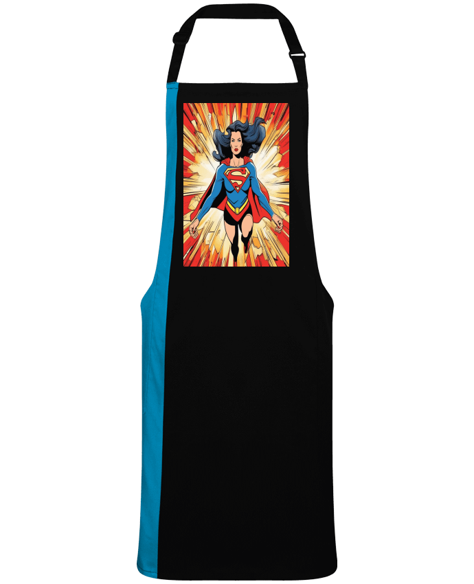 Two-tone long Apron Super Woman moderne by  guyzd