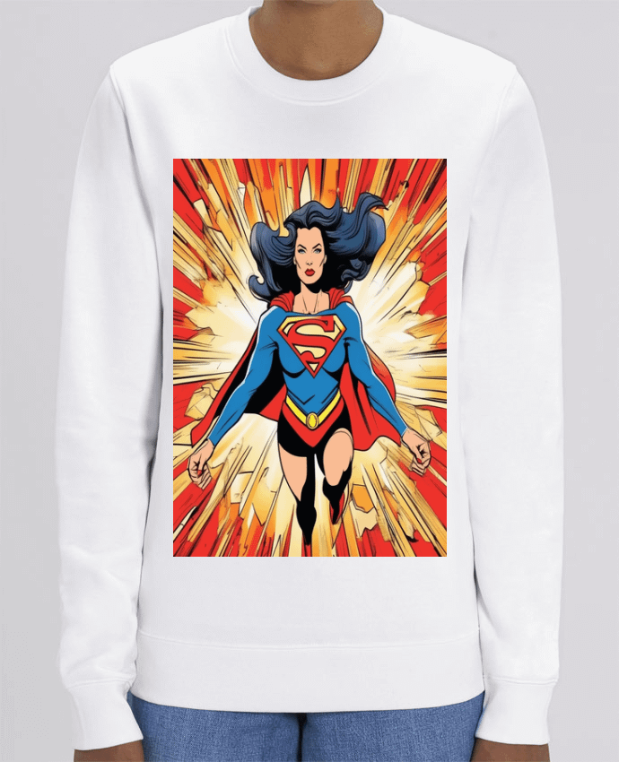 Sweat Col Rond Unisexe 350gr Stanley CHANGER Super Woman moderne Par guyzd