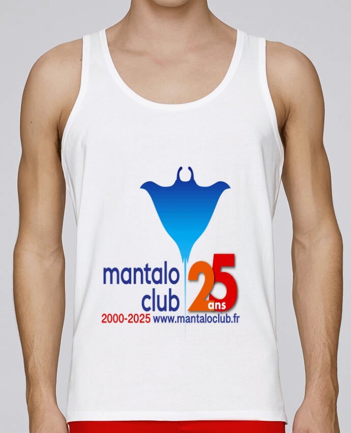 Débardeur homme Logo 25 ans par Mantalo Club  100% coton bio