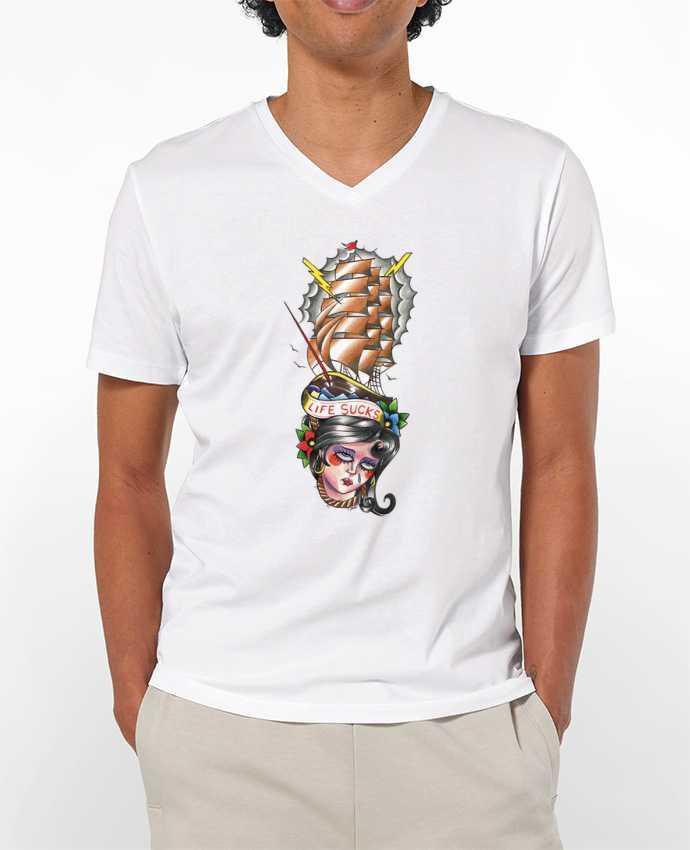 T-shirt homme Life Sucks par david