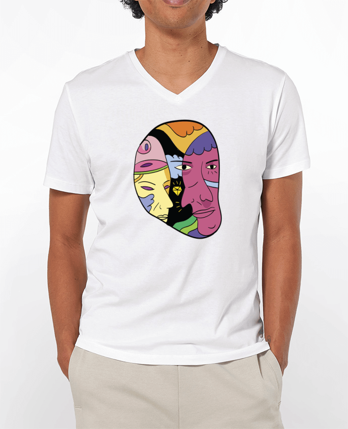 Camiseta Hombre Cuello en V 180g destroyer por Arya Mularama