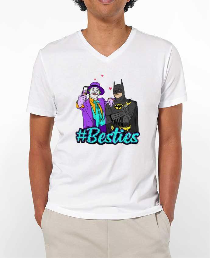 T-shirt homme #Besties Batman par Nick cocozza