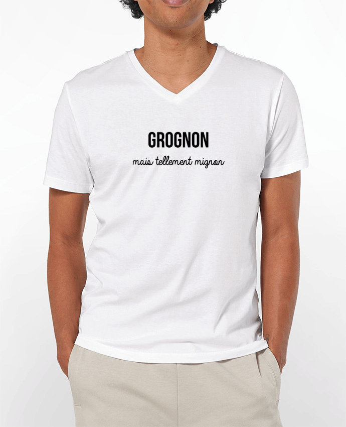 T-Shirt V-Neck Men 180g Grognon by tunetoo