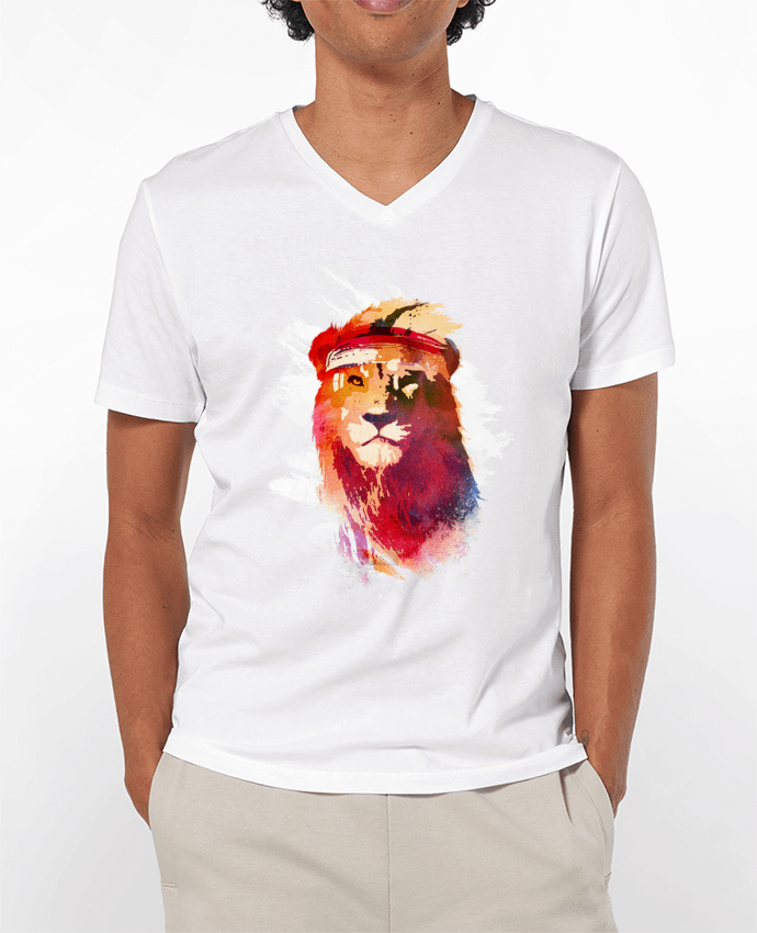 T-shirt homme Gym lion par robertfarkas