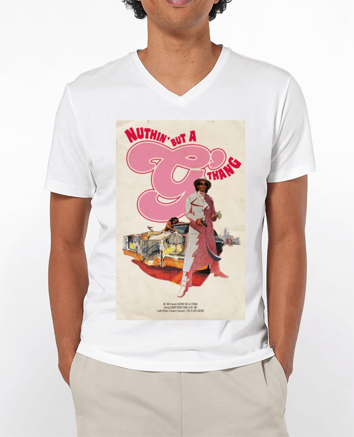 Camiseta Hombre Cuello en V 180g G Thang por 