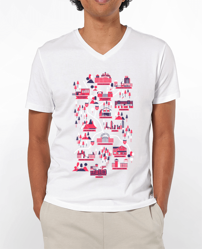 T-shirt homme The walking dead map par robertfarkas
