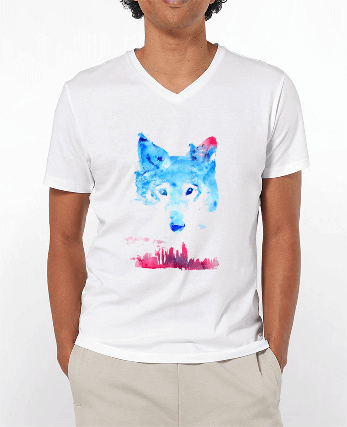 T-Shirt V-Neck Men 180g The guardian by robertfarkas