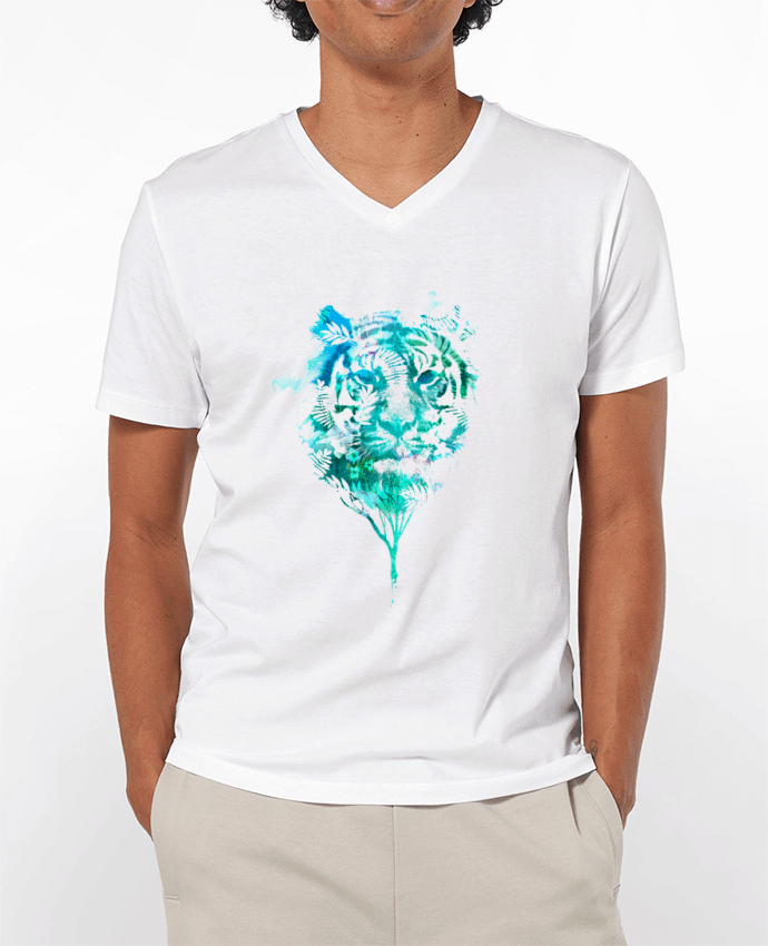 T-shirt homme Tiger tree par robertfarkas