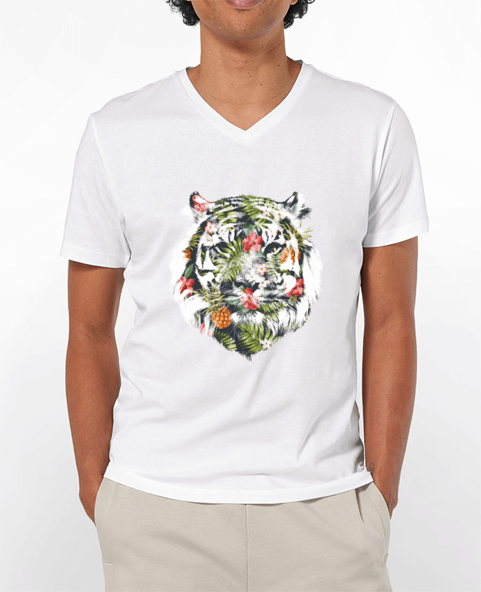 T-shirt homme Tropical tiger par robertfarkas
