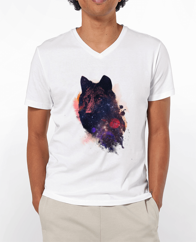 T-shirt homme Universal wolf par robertfarkas
