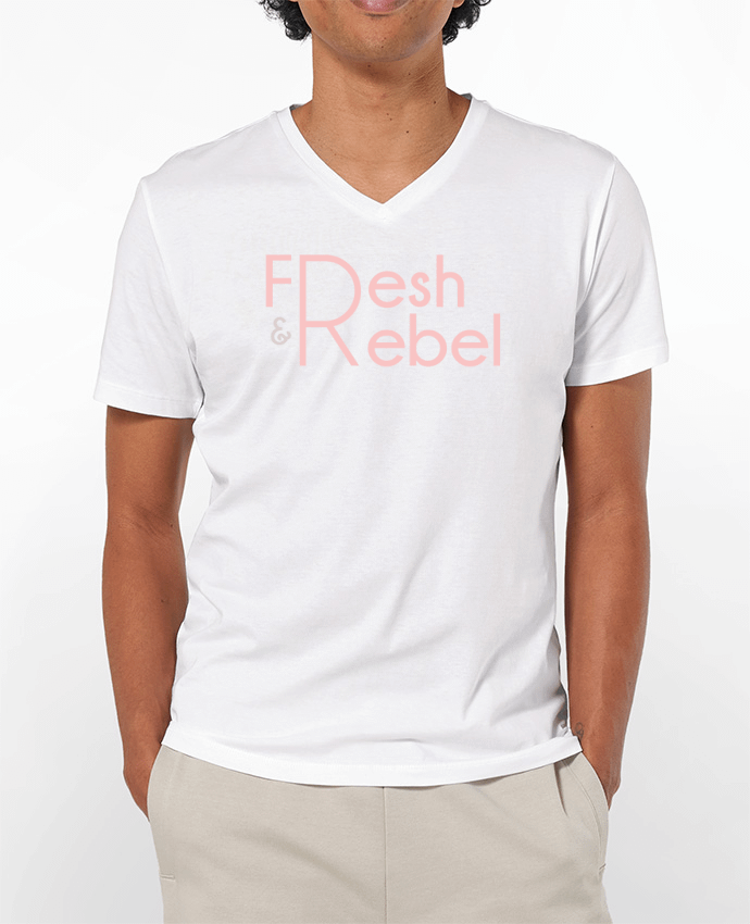 T-Shirt V-Neck Men 180g Fresh and Rebel by tunetoo
