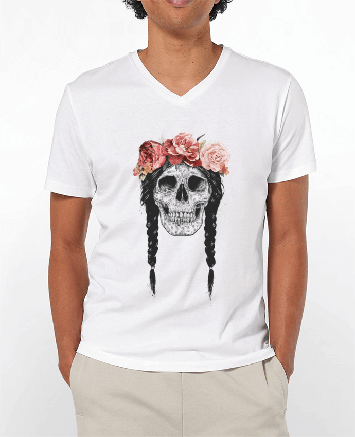 T-shirt homme Festival Skull par Balàzs Solti