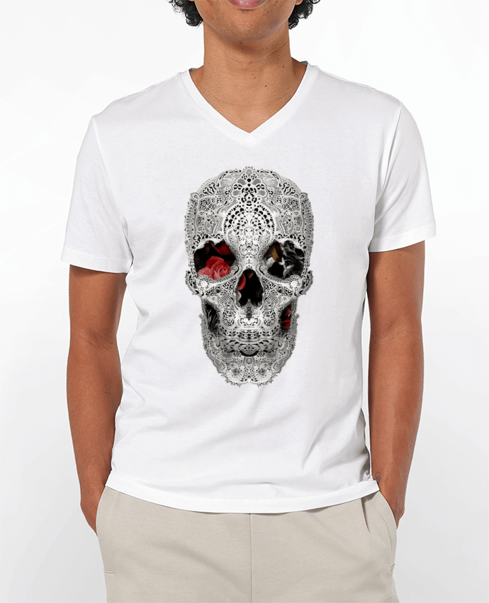 T-shirt homme Lace skull 2 light par ali_gulec