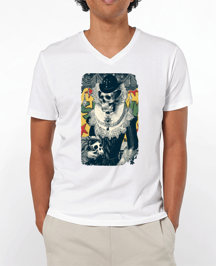 Camiseta Hombre Cuello en V 180g Lady por ali_gulec