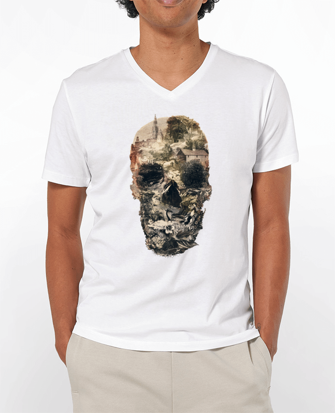 T-shirt homme Skull town par ali_gulec