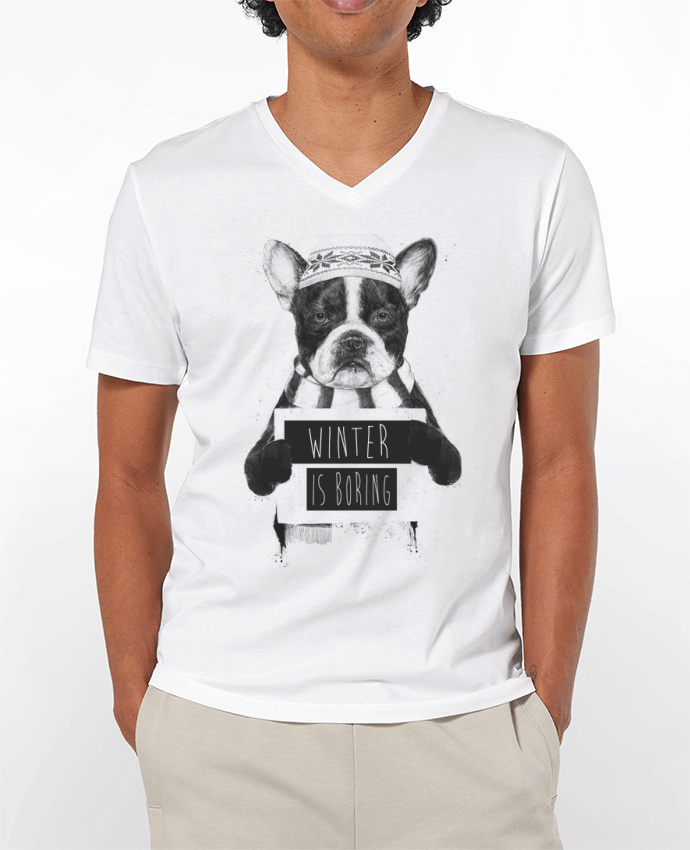 T-shirt homme Winter is boring par Balàzs Solti