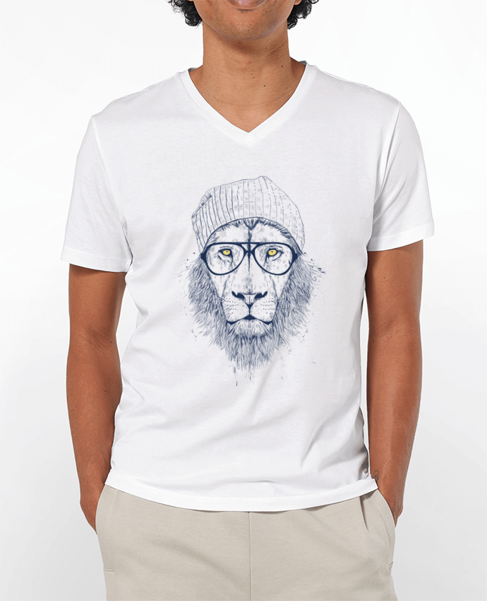T-shirt homme Cool Lion par Balàzs Solti