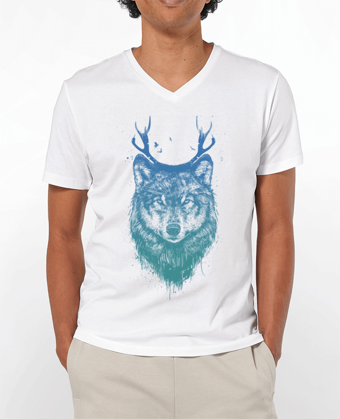 T-shirt homme Deer-Wolf par Balàzs Solti