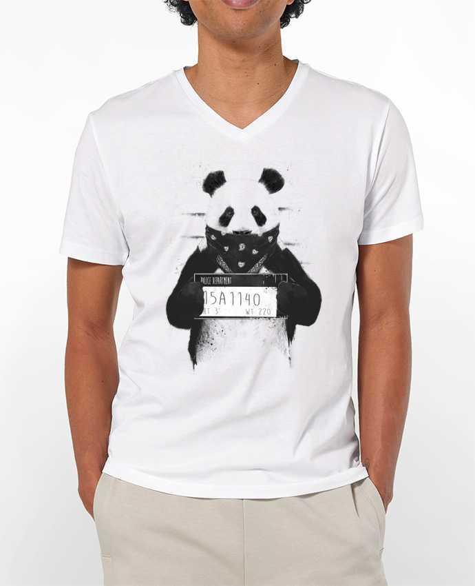 T-shirt homme Bad panda par Balàzs Solti