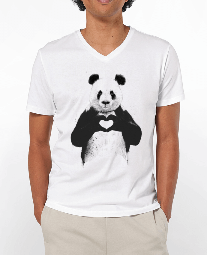 T-shirt homme All you need is love par Balàzs Solti