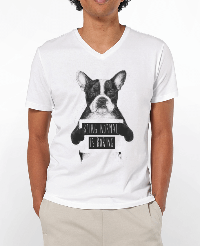 T-shirt homme Being normal is boring par Balàzs Solti