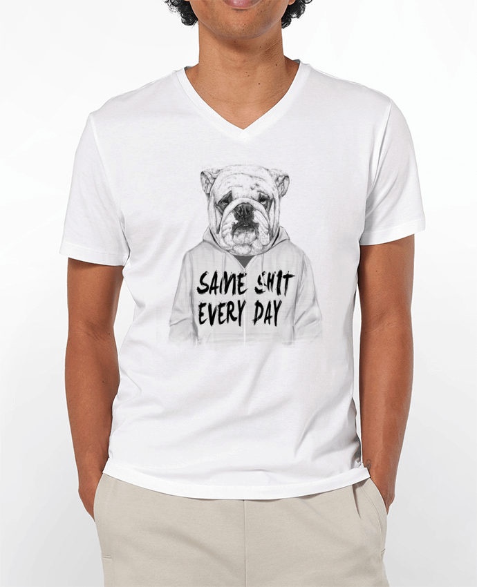 T-shirt homme Same shit every day par Balàzs Solti