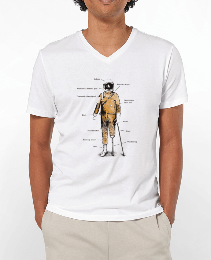 T-shirt homme Astropirate with text par Florent Bodart
