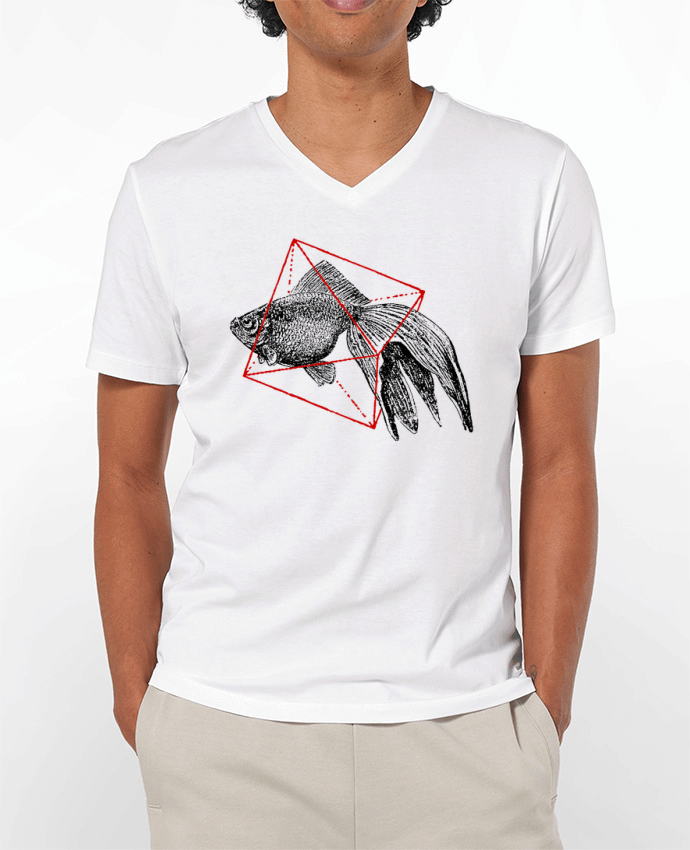 T-shirt homme Fish in geometrics II par Florent Bodart