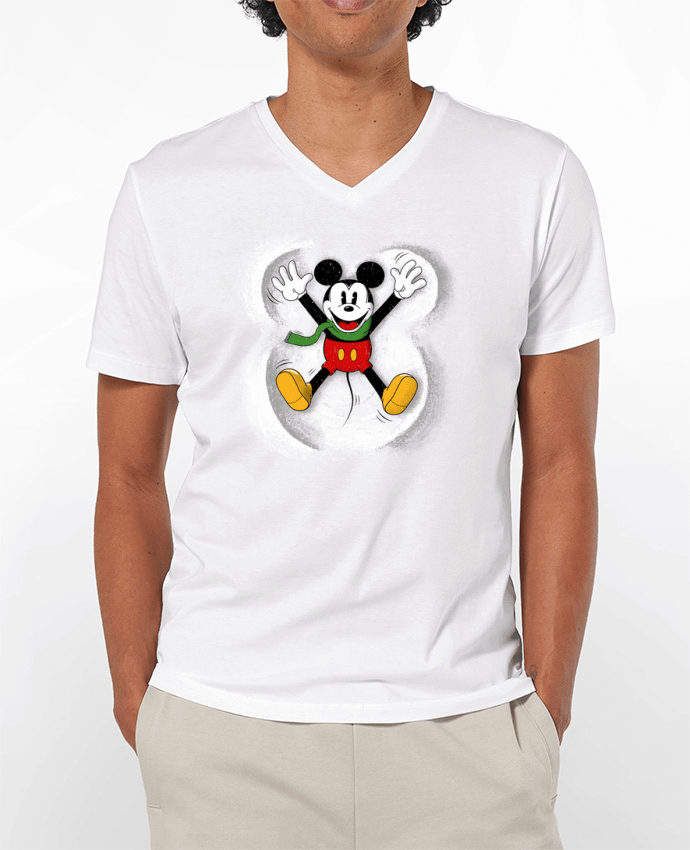 T-shirt homme Mickey in snow par Florent Bodart